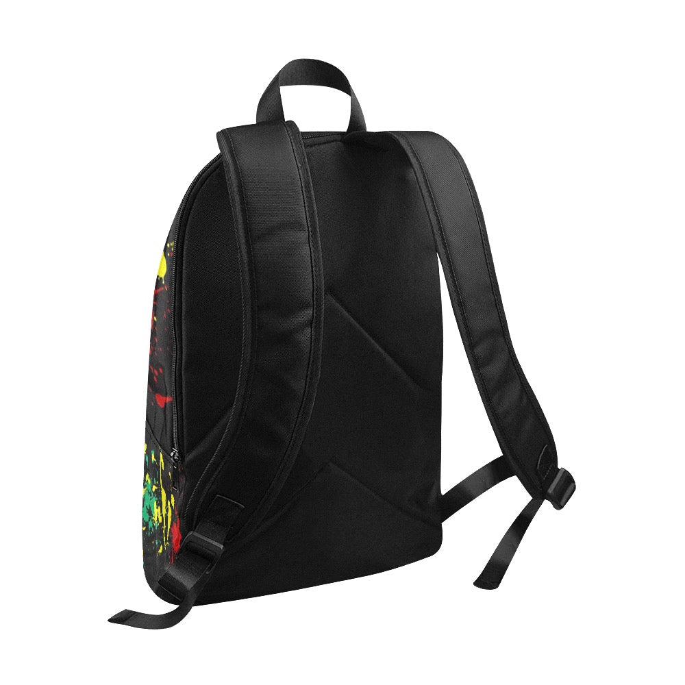 Rasta Lion - Splatter - Book bag