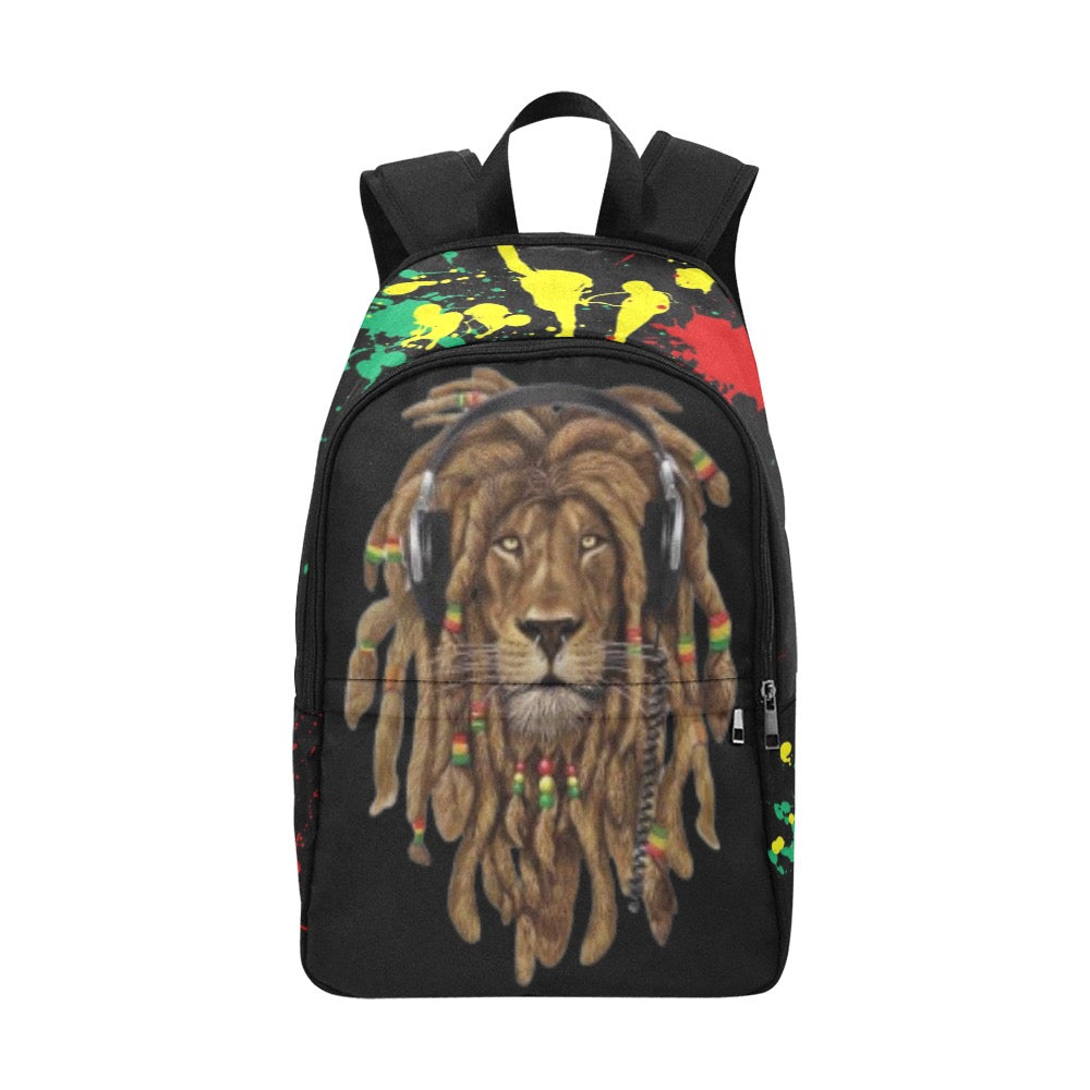 Rasta Lion - Splatter - Book bag