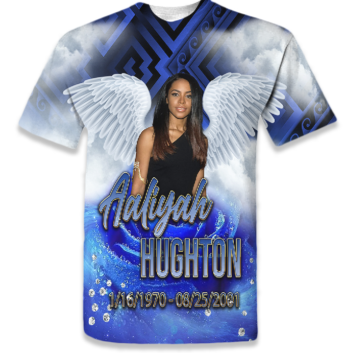 Rose/Diamond Memorial / Remembrance Shirt (Pre Made All-Over Print Design )