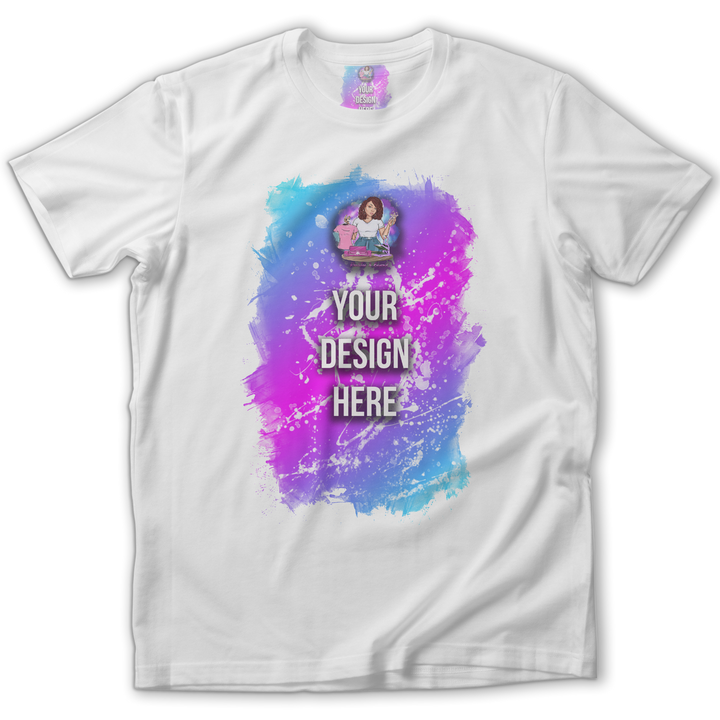 Custom Full Center T- Shirt ( Front Only )