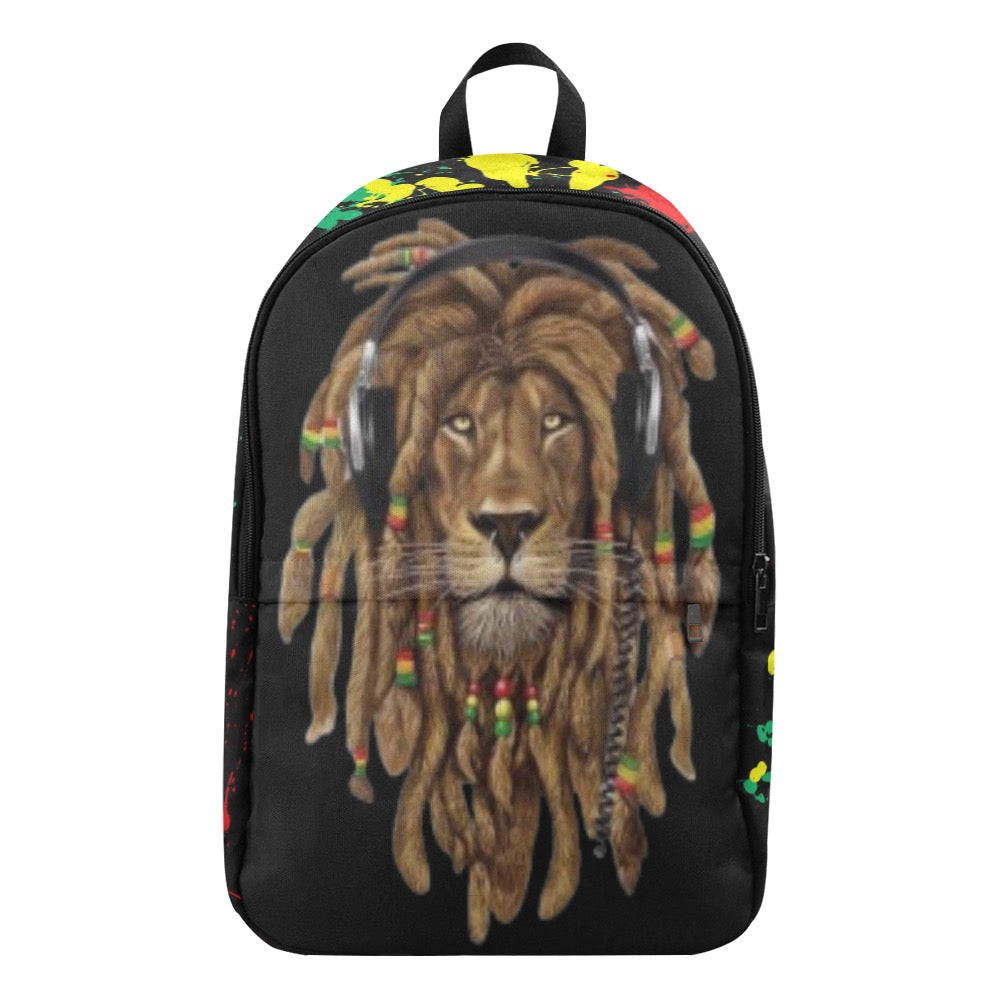 Rasta Lion - Splatter - Book bag