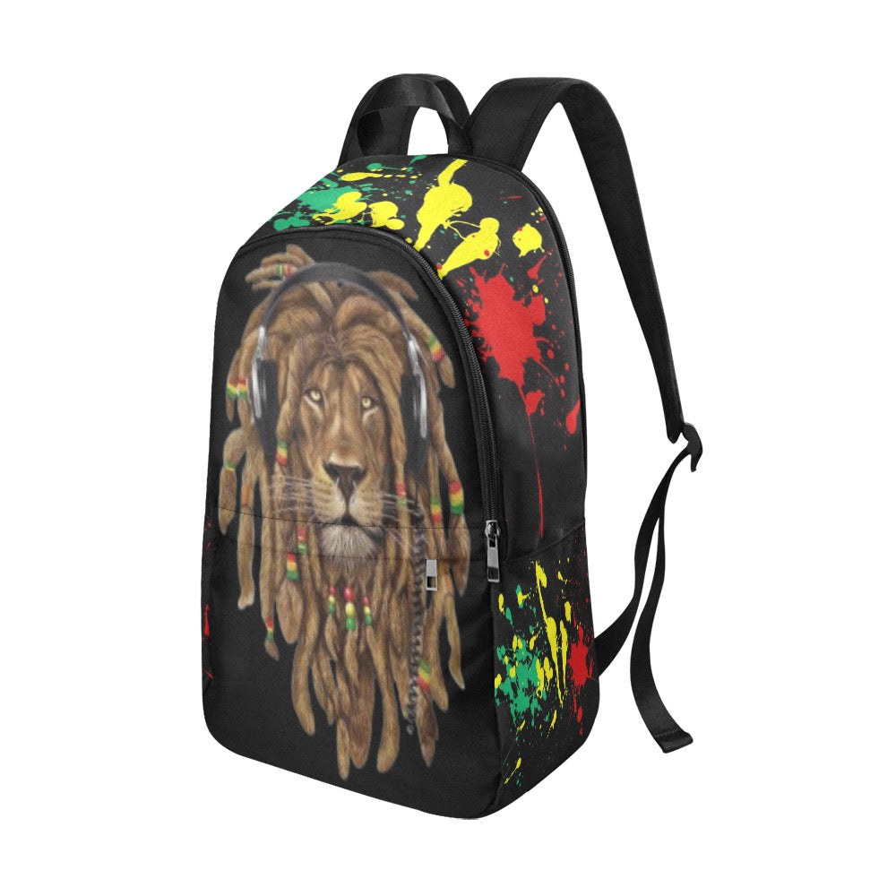 Rasta Lion - Splatter - Book bag