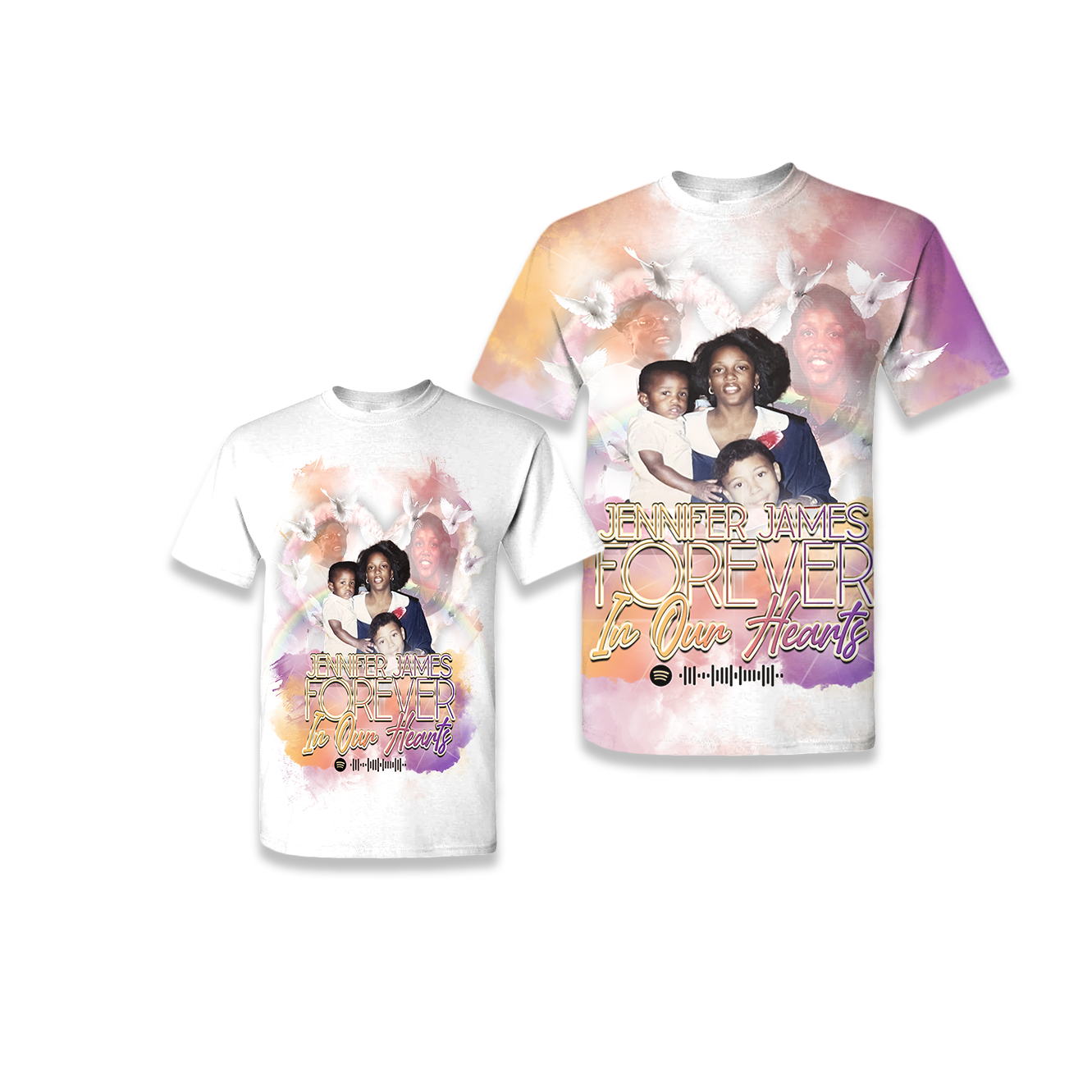 Memorial / Remembrance Shirt (Pre Made All-Over Print Design )