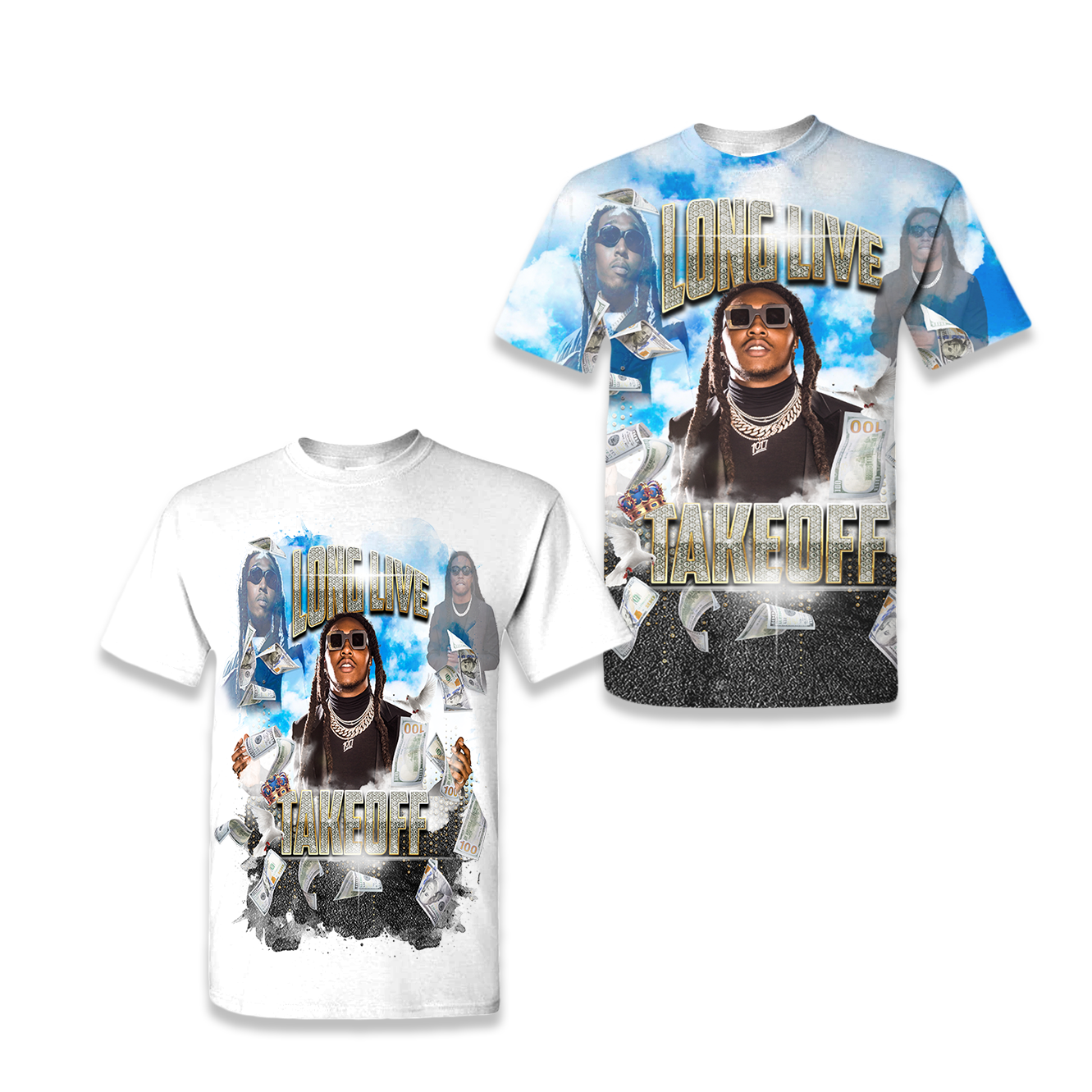 Bling Memorial / Remembrance Shirt ( Pre-Made All-Over Print Design )
