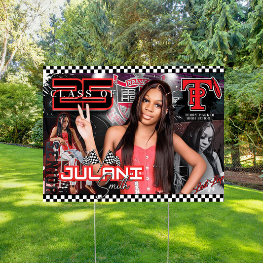 Julani - Grad Yard Sign