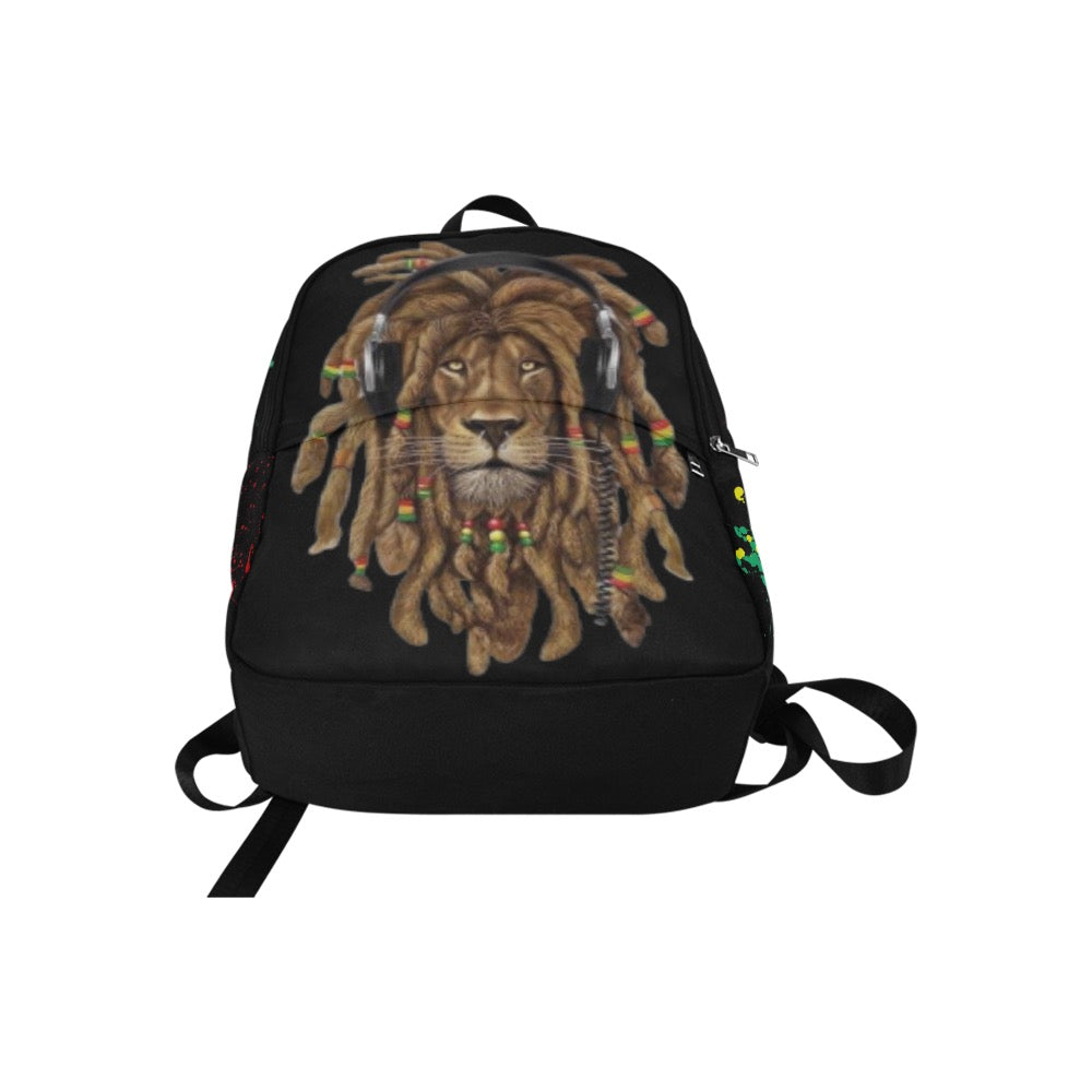 Rasta Lion - Splatter - Book bag